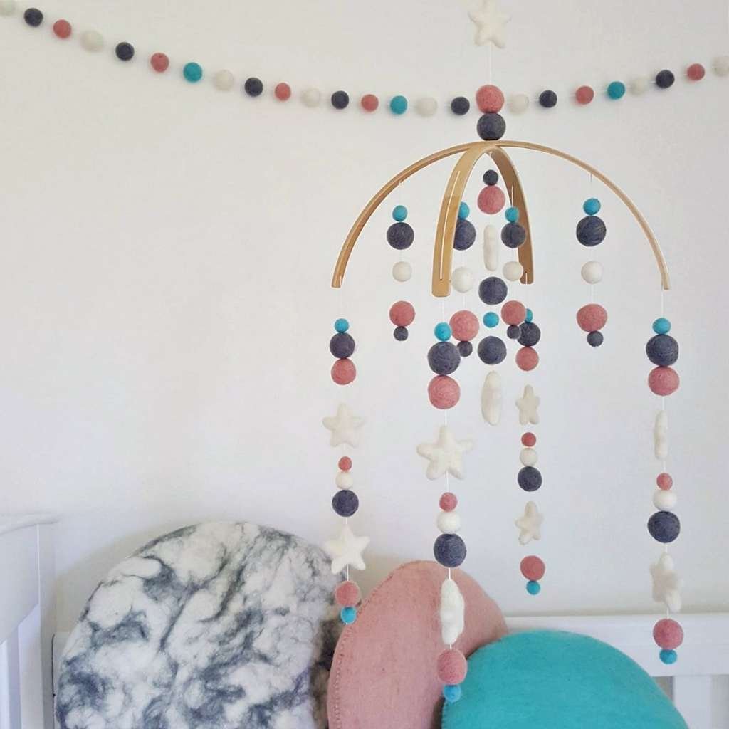 Touch of Blue Baby Mobile - Tik Tak Design Co.