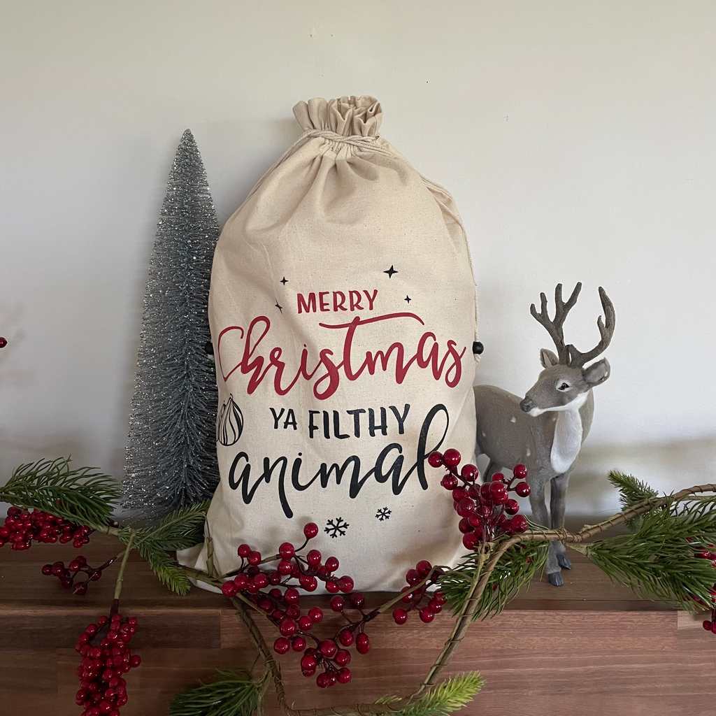 Ya Filthy Animal Reusable Gift Bags - Tik Tak Design Co.